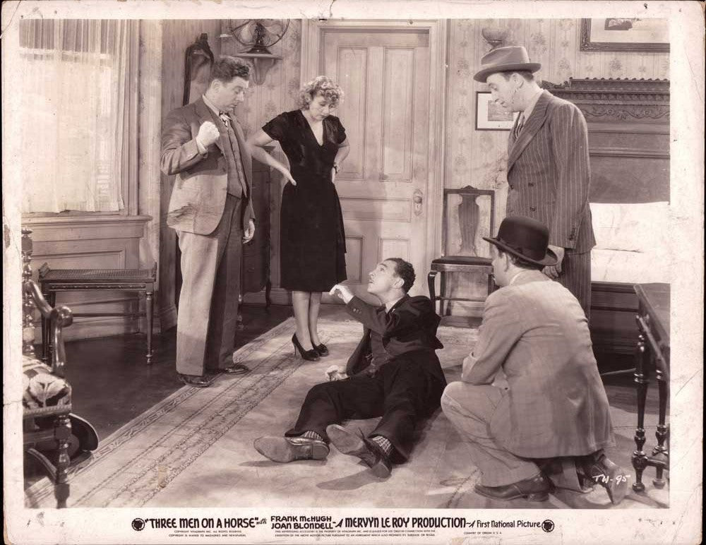 Frank McHugh THREE MEN ON A HORSE Joan Blondell original 10x8 press photos 1936