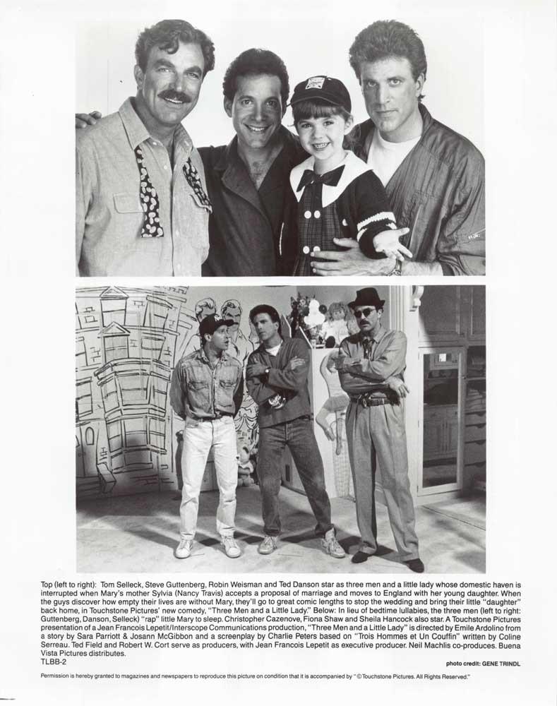 Ted Danson THREE MEN AND A LITTLE LADY Tom Selleck original press photos 1990
