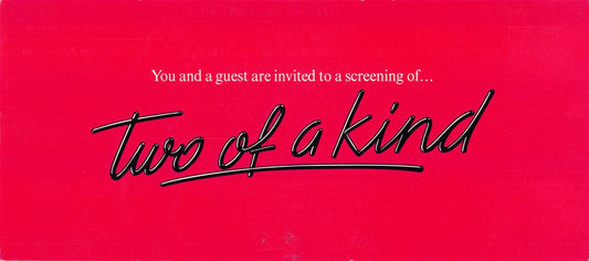 Olivia Newton-John TWO OF A KIND John Travolta premiere ticket 1983