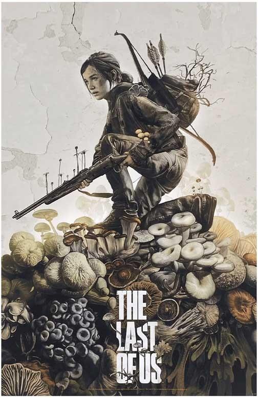 Naughty Dog THE LAST OF US Ellie fungal video game poster 11x17