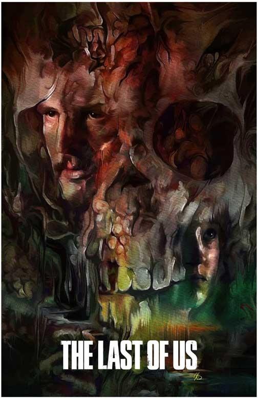 Pedro Pascal THE LAST OF US duo fungus movie poster 11x17