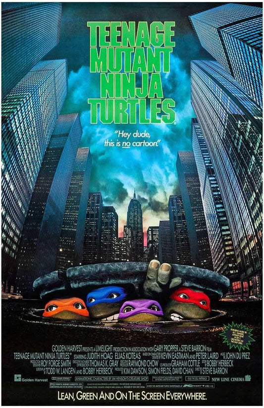 Paige Turco TEENAGE MUTANT NINJA TURTLES 1990's movie poster set 11x17