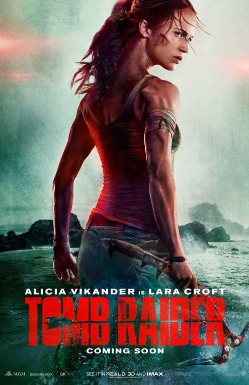 Alicia Vikander TOMB RAIDER Lara Croft advance movie poster 11x17
