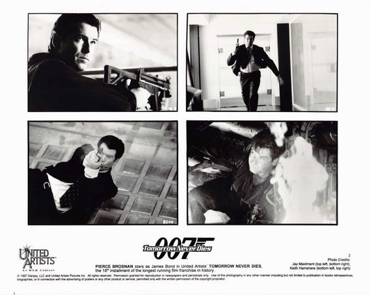 Pierce Brosnan TOMORROW NEVER DIES original 10x8 press photo 1997 James Bond 007