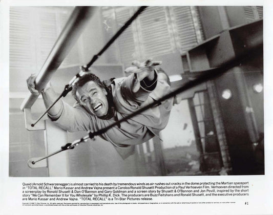 Arnold Schwarzenegger TOTAL RECALL original press photo 1990