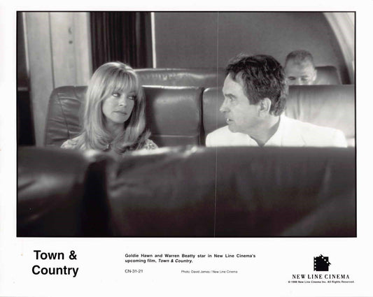 Goldie Hawn TOWN & COUNTRY Warren Beatty original press photo 1998