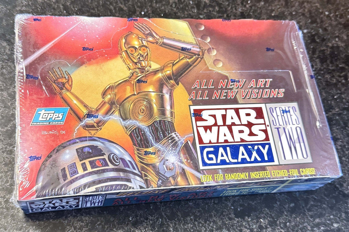 1994 Topps STAR WARS GALAXY Series 2 trading cards Etch Foil Cards SEALED box