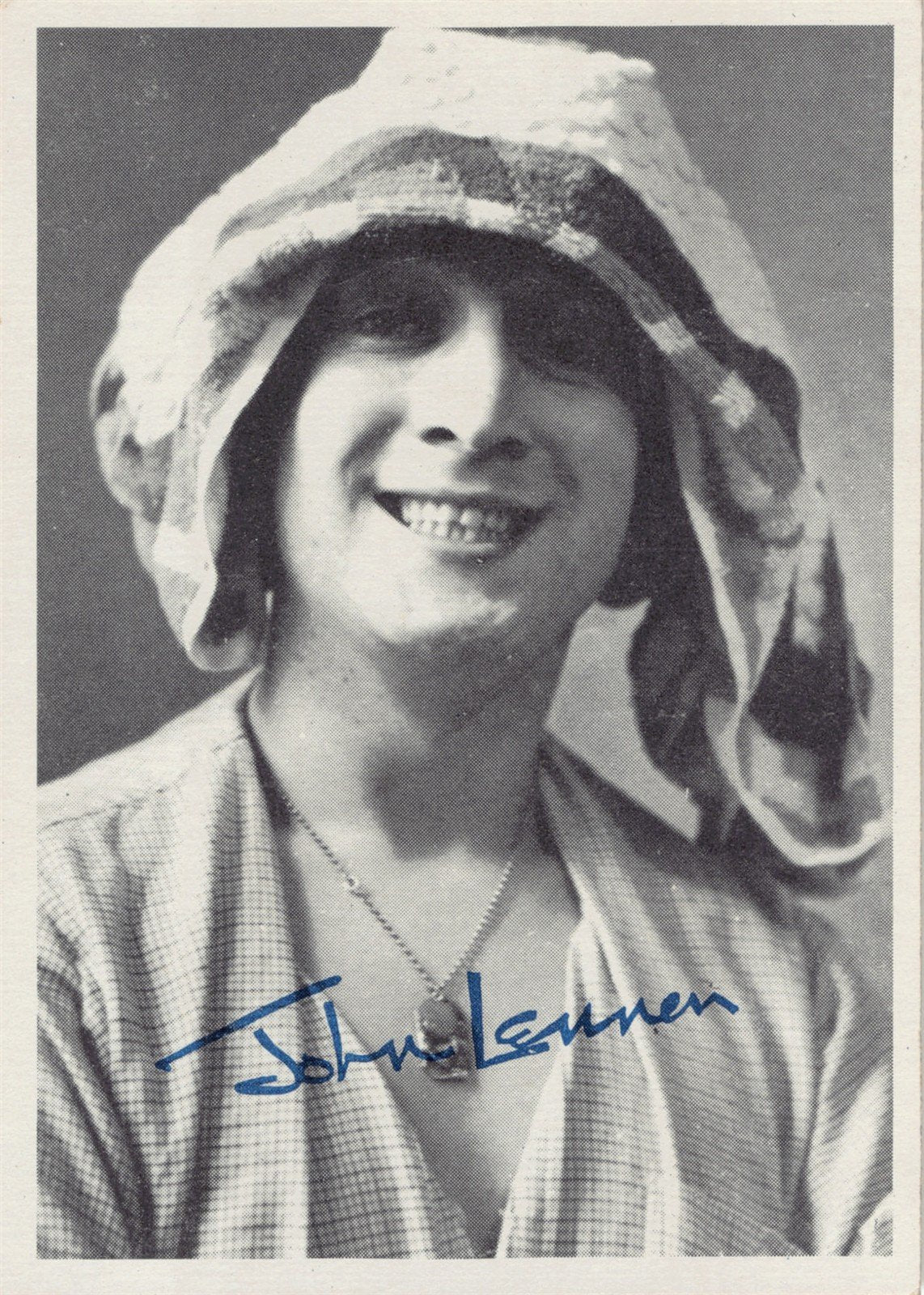 Topps THE BEATLES 1964 black & white trading card #101 2nd Series John Lennon