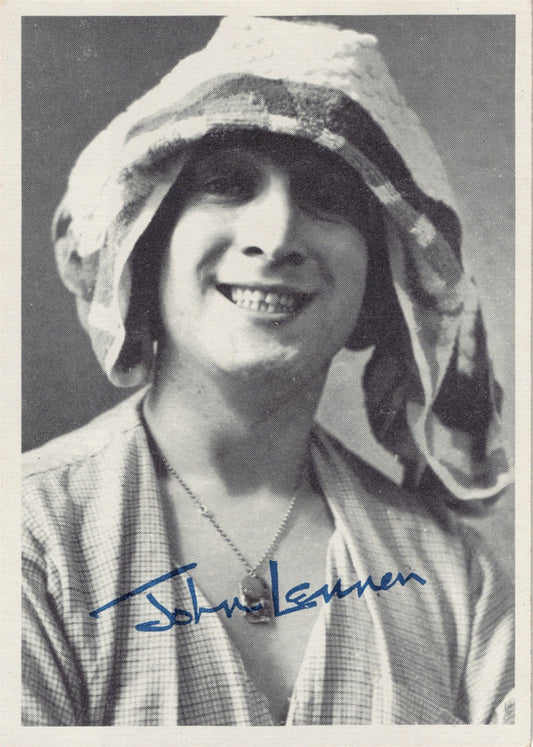 Topps THE BEATLES 1964 black & white trading card #101 2nd Series John Lennon