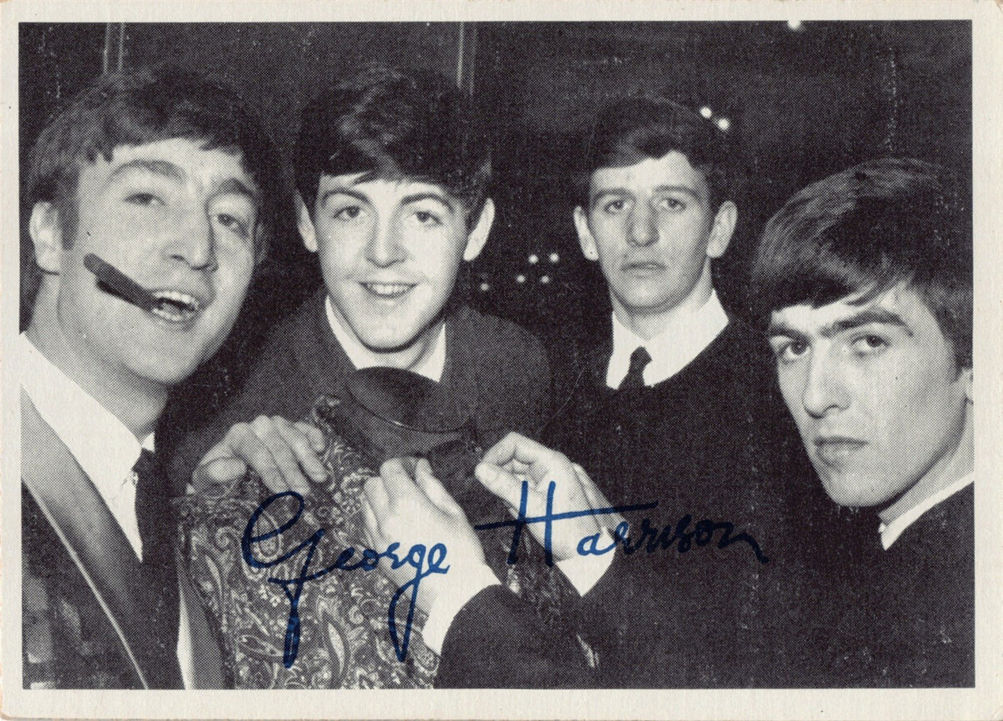 Topps THE BEATLES 1964 2nd Series black & white trading card #106 Fab Four