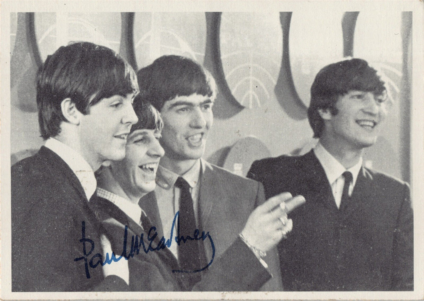 Topps THE BEATLES 1964 black & white trading card #64 2nd Series Fab Four