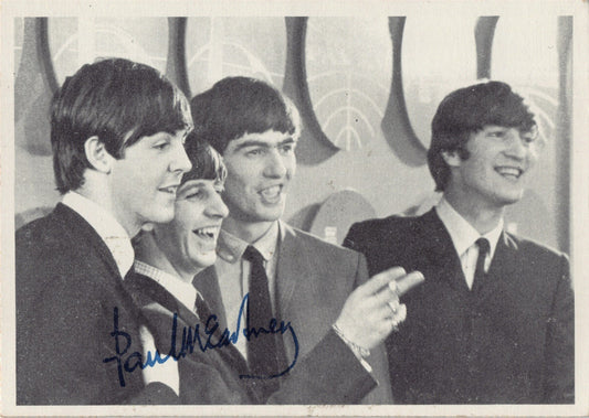 Topps THE BEATLES 1964 black & white trading card #64 2nd Series Fab Four