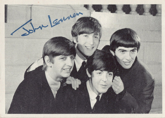 Topps THE BEATLES 1964 black & white trading card #77 2nd Series Fab Four
