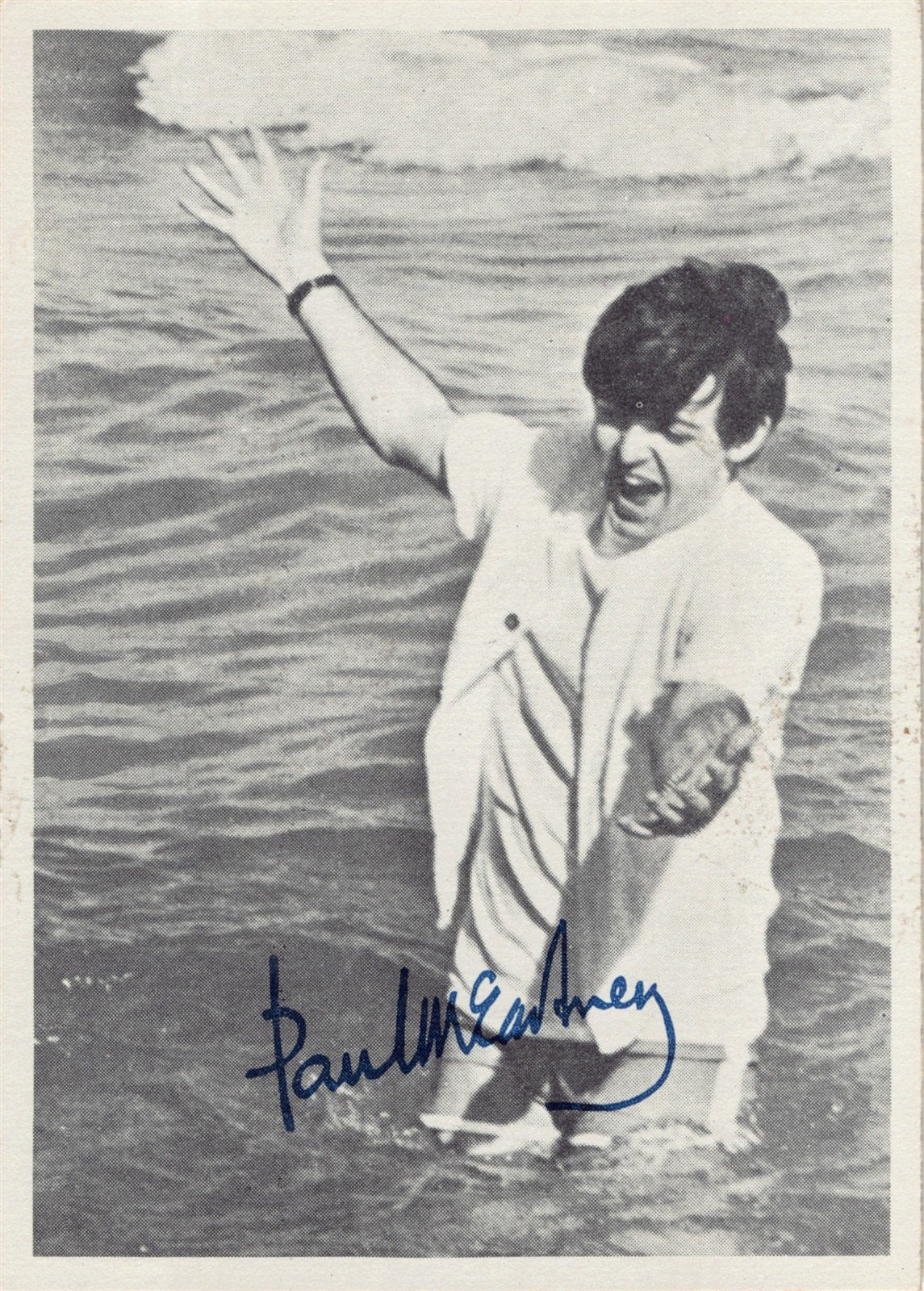 Topps THE BEATLES 1964 2nd Series black & white trading card #92 Paul McCartney