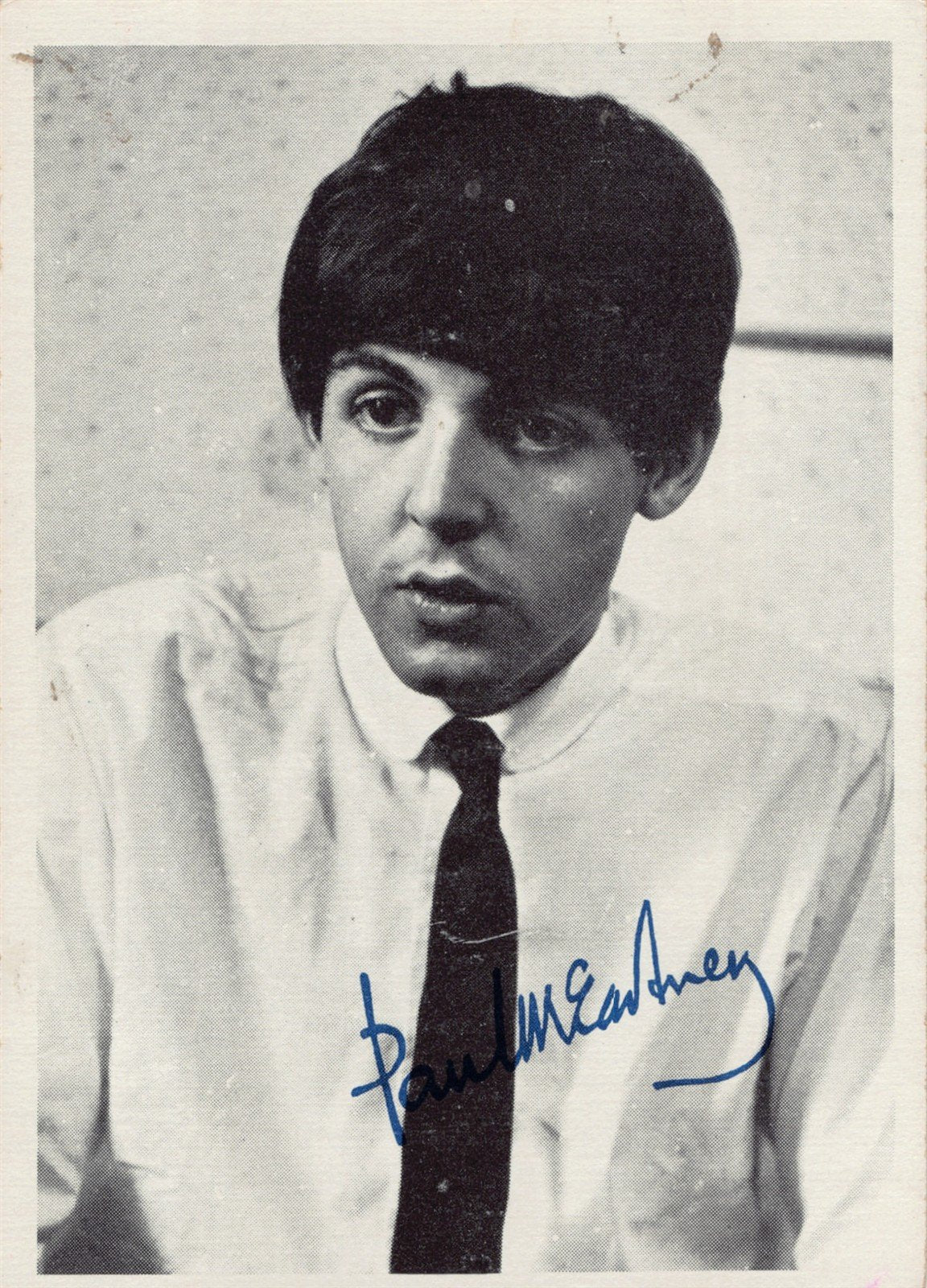 Topps THE BEATLES 1964 2nd Series black & white trading card #94 Paul McCartney