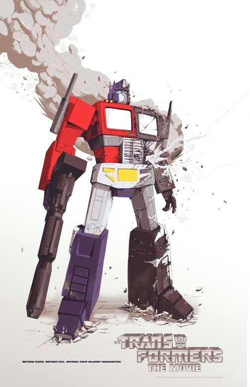 Leonard Nimoy TRANSFORMERS THE MOVIE Optimus Prime movie poster 11x17