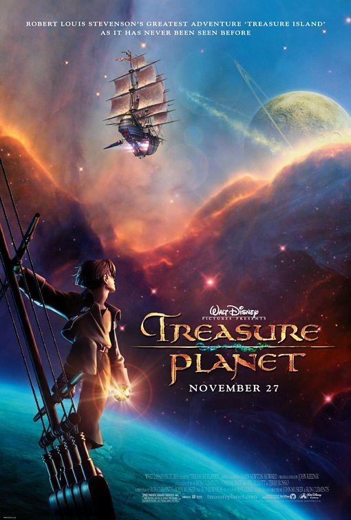 Joseph Gordon-Levitt Disney TREASURE PLANET original 27x40 DS movie poster 2002