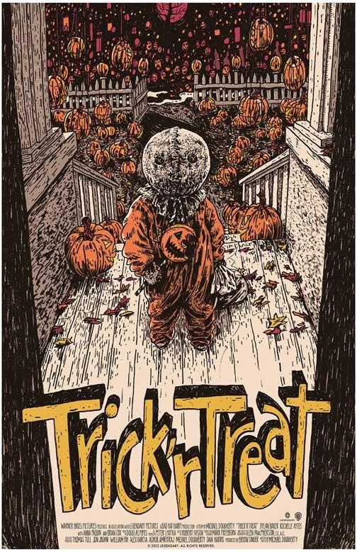 Anna Paquin TRICK 'R TREAT Brian Cox Leslie Bibb porch movie poster 11x17