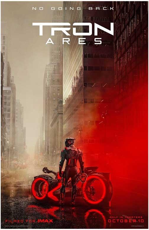 Jared Leto TRON ARES Jeff Bridges advance movie poster 11x17