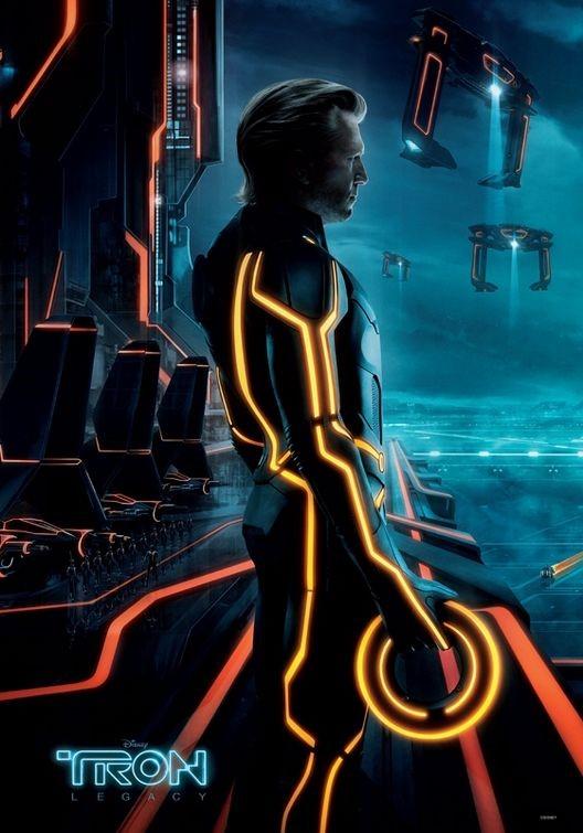 Jeff Bridges TRON LEGACY Hedlund Wilde premiere night dual image promo poster