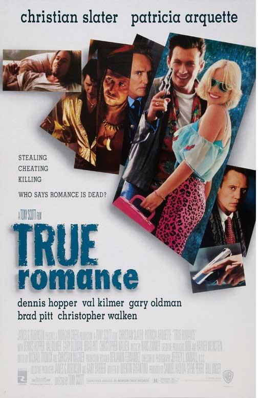 Christian Slater TRUE ROMANCE Patricia Arquette Val Kilmer movie poster 11x17