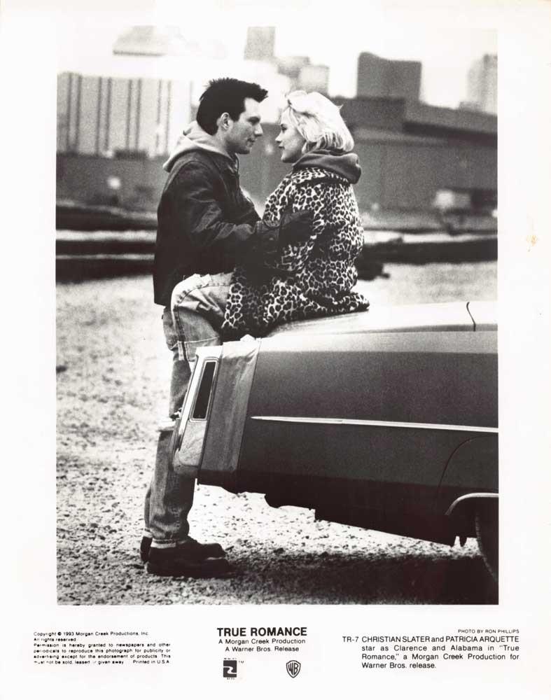 Christian Slater TRUE ROMANCE Patricia Arquette original press photo 1993