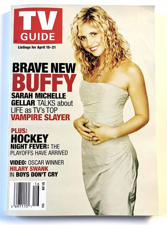 BUFFY THE VAMPIRE SLAYER Sarah Michelle Gellar TV Guide Magazine Apr 15-21 2000