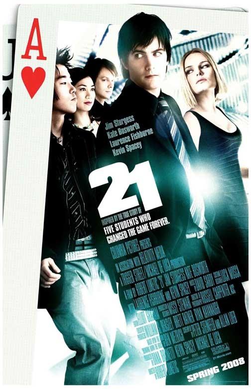 Kate Bosworth 21 Laurence Fishburne Kevin Spacey movie poster 11x17