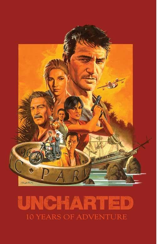 Naughty Dog UNCHARTED 10 Years Nathan Drake video game poster 11x17