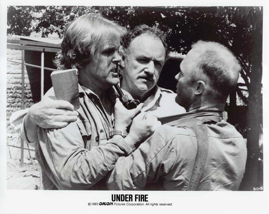 Nick Nolte UNDER FIRE Gene Hackman Ed Harris original press photo 1983