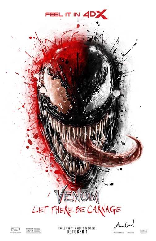 Tom Hardy VENOM LET THERE BE CARNAGE movie poster 11x17 4DX