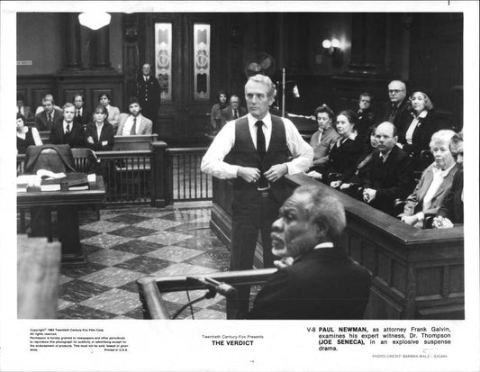 Paul Newman THE VERDICT original 10x8 press photo 1982