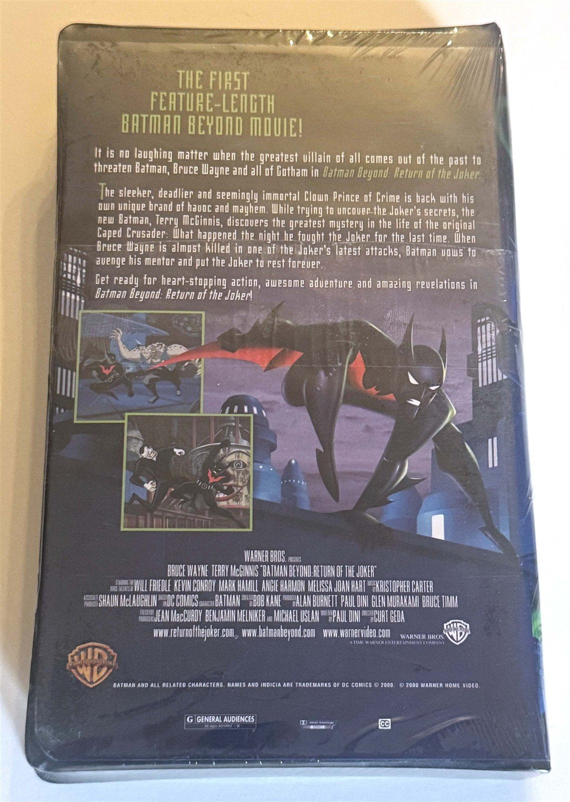 Uncut BATMAN BEYOND RETURN OF THE JOKER preview VHS cassette FACTORY SEALED