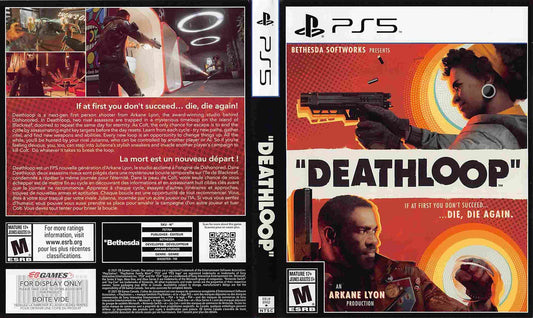 DEATHLOOP store display box art Sony PS5