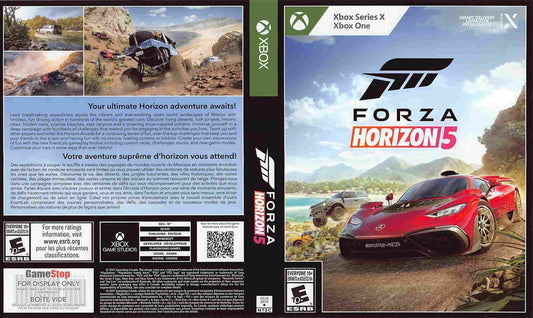 FORZA HORIZON 5 alt store display box art Microsoft Xbox