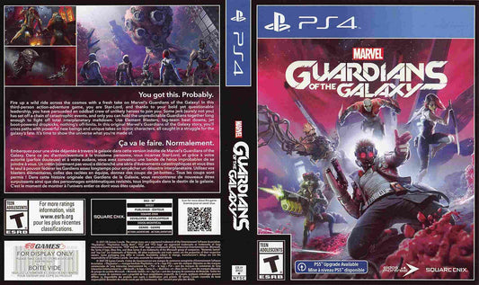 Square Enix GUARDIANS OF THE GALAXY store display box art Sony PS4