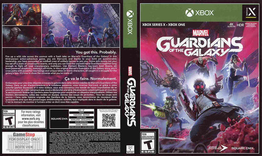 Square Enix GUARDIANS OF THE GALAXY store display box art Microsoft Xbox