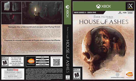 Bandai HOUSE OF ASHES store display box art Microsoft Xbox