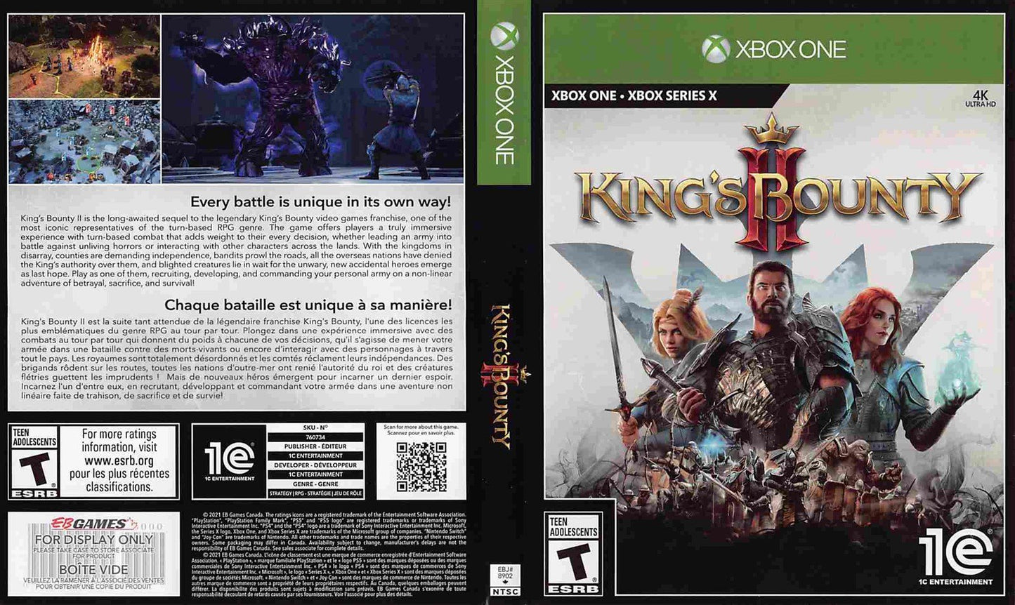 KING'S BOUNTY II store display box art Microsoft Xbox