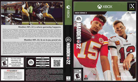 Electronic Arts MADDEN 22 alt store display box art Microsoft Xbox