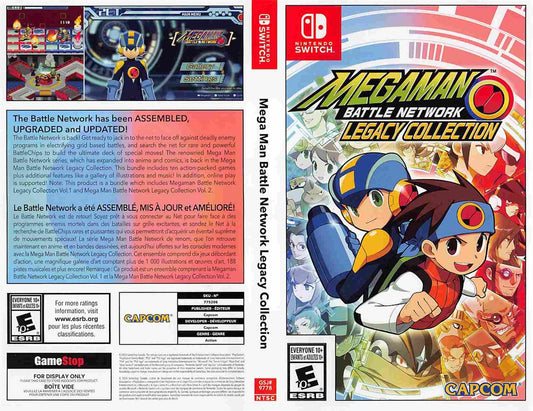 Nintendo Switch MEGAMAN BATTLE NETWORK LEGACY COLLECTION store display box art