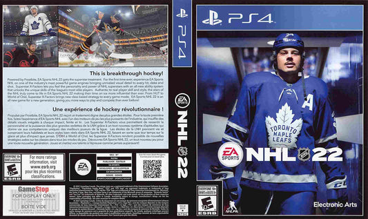 Electronic Arts NHL 22 store display box art Sony PS4