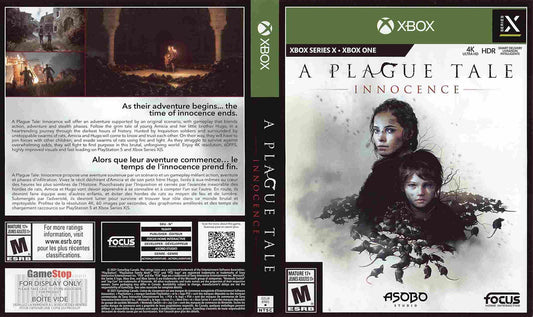 Asobo A PLAGUE TALE INNOCENCE store display box art Microsoft Xbox