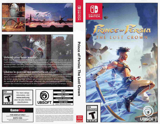 Nintendo Switch PRINCE OF PERSIA LOST CROWN store display box art