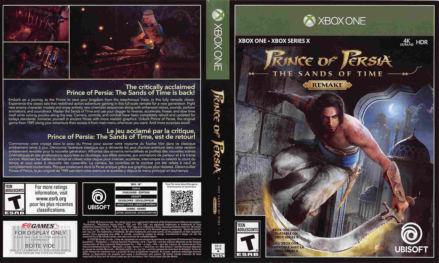 Ubisoft PRINCE OF PERSIA SANDS OF TIME store display box art Microsoft Xbox