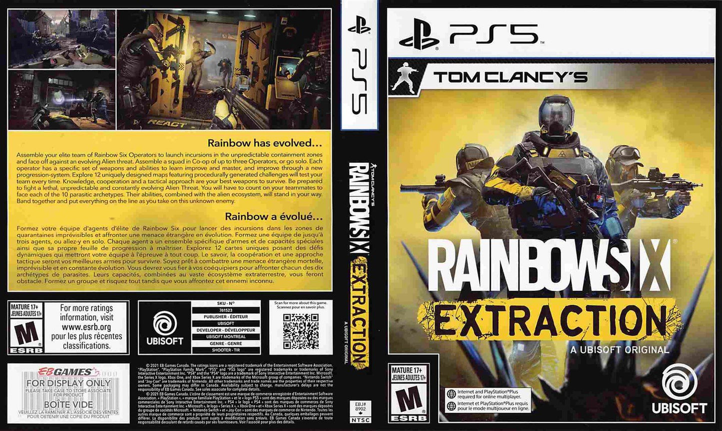 Ubisoft RAINBOW SIX EXTRACTION store display box art Sony PS5