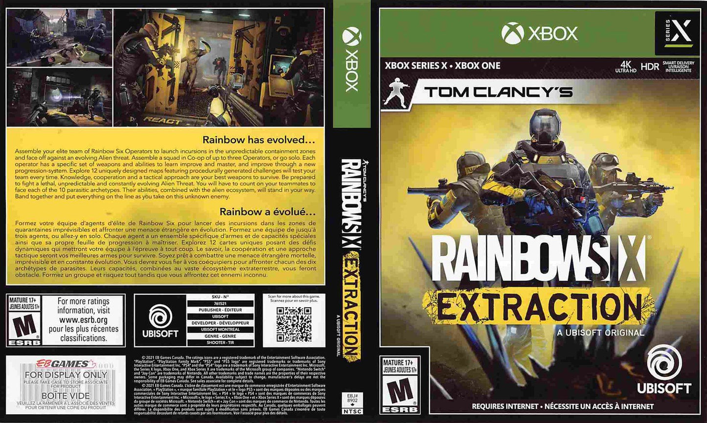 Ubisoft RAINBOW SIX EXTRACTION store display box art Microsoft Xbox