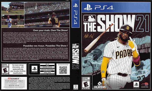 MLB THE SHOW 21 store display box art Sony PS4