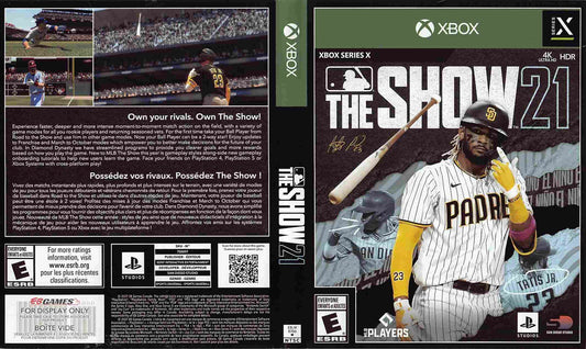 MLB THE SHOW 21 store display box art Microsoft Xbox