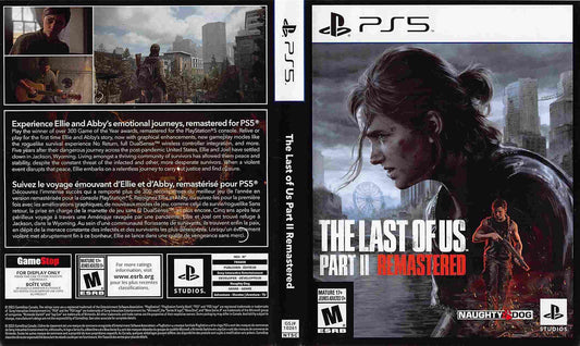 Sony LAST OF US PART II REMASTERED Naughty Dog store display box art PS5